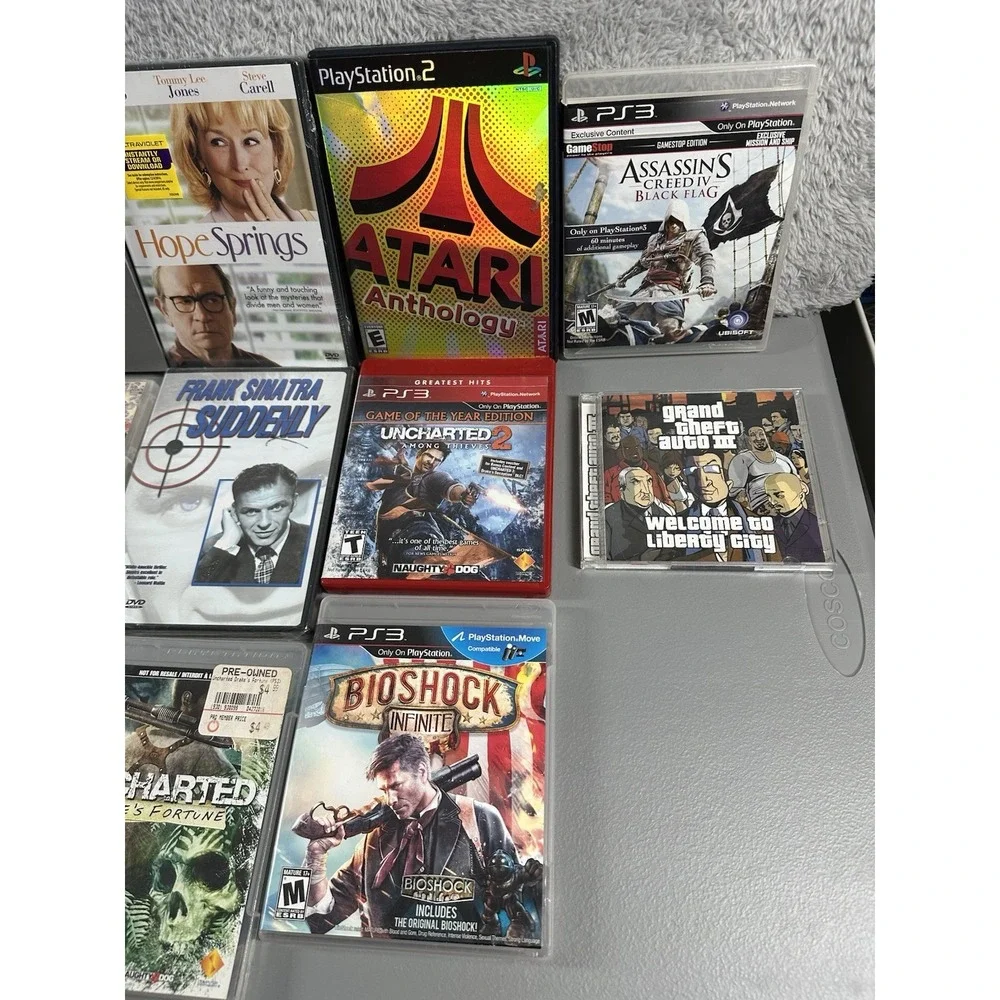 Media Bundle CDs DVD Video Games VHS Movies PC Music‎ Reseller Lot